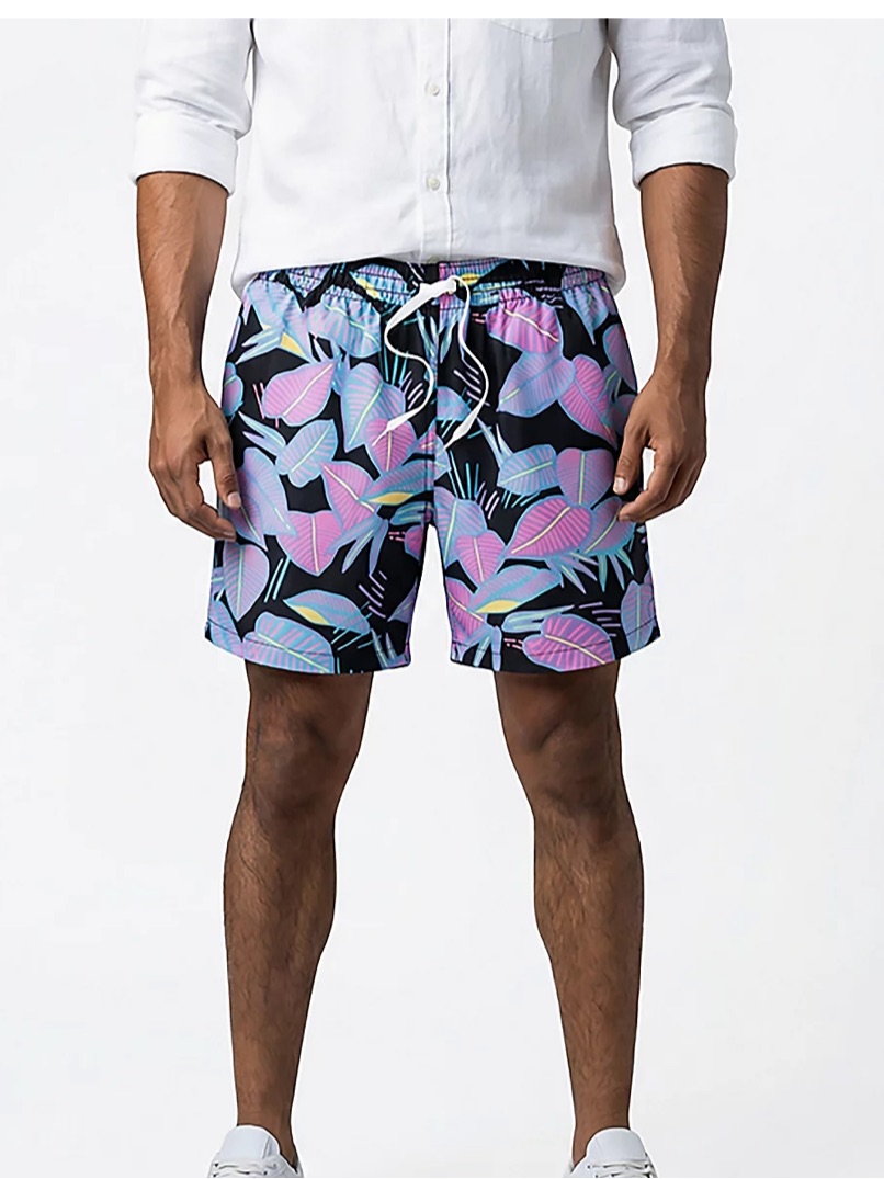 Nwt Chubbies Men's The Fluorescent Funk Classic Swim Trunks Sz M 5.5”